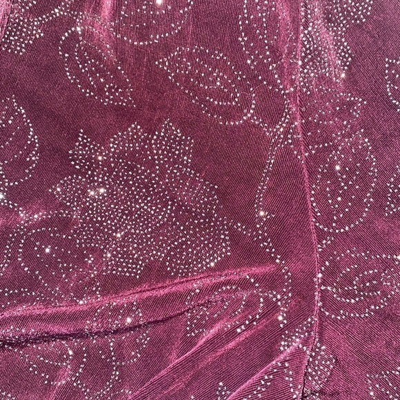 Filigree Ltd. Collection Glitter Floral Print Cover Up Jacket - Picture 4 of 7